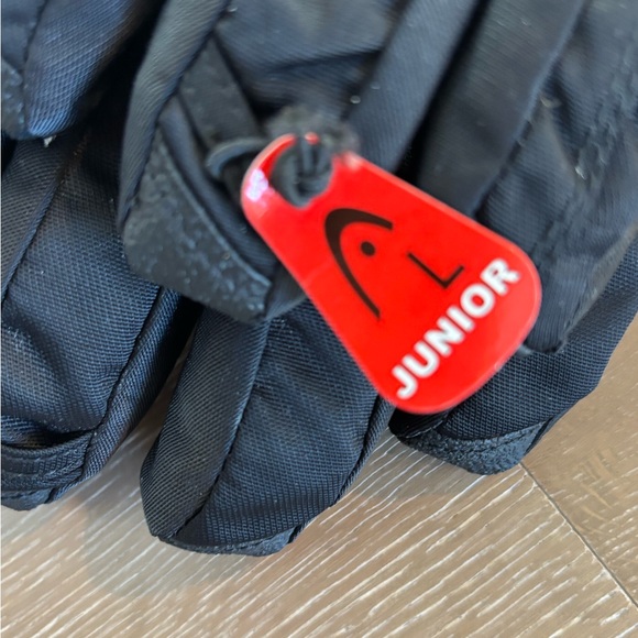 NWT HEAD Junior Black Snow Gloves Large - Picture 3 of 5